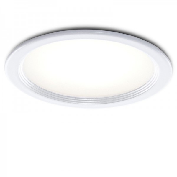 LED Downlight 76mm 3W 270lm Quadro, Armação Branco 30000H Branco - PCE-DL3W-W-W - 8435402547228