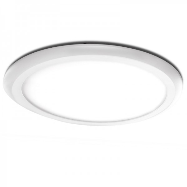 LED Downlight Slimline Circular Style 225mm 18W 1450lm 30000H Branco Quente - GR-RD-NP-13-WW - 8435402550198