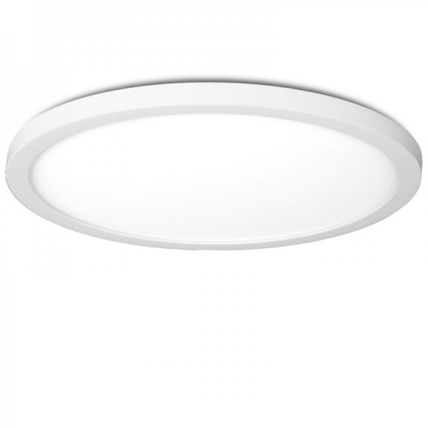 LED Downlight Moldura Fina 12W 840lm 30000H Branco Quente - TH-101-R-12-WW - 8435402570219