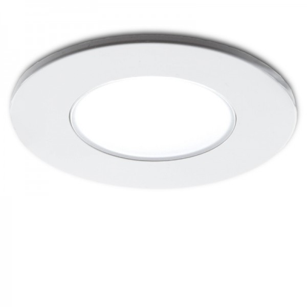 Downlight LED IP54 WC e Cozinhas 5W 350lm 25000H Branco Quente - RU-1710-WW - 8435402590590