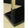 Candeeiro de Mesa Ferro/ Cinza Madeira Sydney 54cm/Abajur 15x15cm Preto - IAR-SYDNEY/T/B - 8435584049664