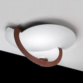 Luminária de Teto LED Real Regulável 24,3W 3480Lm IP20 3000k Branco Natural Branco Castanho - ELE-01603-BR-W - 8445152069741