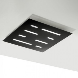 Luminária de Teto LED Aura Regulável 23,7W 3300Lm IP44 Preto Branco - ELE-02904-B-W - 8445152074578