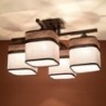 Luminária de Teto LATTE Castanho/Branco IP20 4x E27 Sem Lâmpada - SOL-SL.0041 - 8445152080333