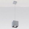 Luminária Suspensa QUAD Cinzento IP20 Cabo Ajustável 1x GU10 Sem Lâmpada - SOL-SL.0061 - 8445152079351