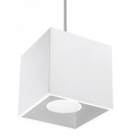 Luminária Suspensa QUAD Branco IP20 Cabo Ajustável 1x GU10 Sem Lâmpada - SOL-SL.0062 - 8445152079344