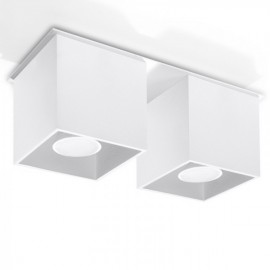 Luminária de Teto QUAD Branco IP20 2x GU10 Sem Lâmpada - SOL-SL.0065 - 8445152081194