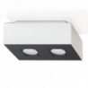 Luminária de Teto MONO Branco/Preto IP20 2x GU10 Sem Lâmpada - SOL-SL.0067 - 8445152080616