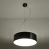 Luminária Suspensa Areia Preto IP20 Cabo Ajustável 2x E27 Sem Lâmpada - SOL-SL.0115 - 8445152077913