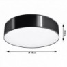 Luminária de Teto Areia Preto IP20 3x E27 Sem Lâmpada - SOL-SL.0124 - 8445152079764