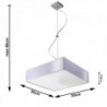 Luminária Suspensa HORUS Prata IP20 Cabo Ajustável 2x E27 Sem Lâmpada - SOL-SL.0131 - 8445152078743