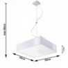 Luminária Suspensa HORUS Branco IP20 Cabo Ajustável 2x E27 Sem Lâmpada - SOL-SL.0132 - 8445152078705