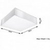 Luminária de Teto HORUS Branco IP20 2x E27 Sem Lâmpada - SOL-SL.0138 - 8445152080173