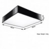 Luminária de Teto HORUS Preto IP20 3x E27 Sem Lâmpada - SOL-SL.0139 - 8445152080203