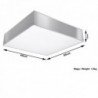 Luminária de Teto HORUS Prata IP20 3x E27 Sem Lâmpada - SOL-SL.0140 - 8445152080227