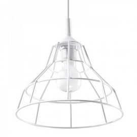 Luminária Suspensa ANATA Branco IP20 Cabo Ajustável 1x E27 Sem Lâmpada - SOL-SL.0145 - 8445152077852