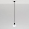 Luminária Suspensa EDISON Preto IP20 Cabo Ajustável 1x E27 Sem Lâmpada - SOL-SL.0152 - 8445152078538