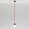 Luminária Suspensa EDISON Vermelho IP20 Cabo Ajustável 1x E27 Sem Lâmpada - SOL-SL.0155 - 8445152078569