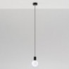 Luminária Suspensa EDISON Preto/Branco IP20 Cabo Ajustável 1x E27 Sem Lâmpada - SOL-SL.0157 - 8445152078545