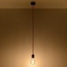 Luminária Suspensa EDISON Preto/Vermelho IP20 Cabo Ajustável 1x E27 Sem Lâmpada - SOL-SL.0158 - 8445152078552