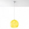 Luminária Suspensa BALL Amarelo/Cromado IP20 Cabo Ajustável 1x E27 Sem Lâmpada - SOL-SL.0252 - 8445152077982