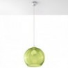 Luminária Suspensa BALL Verde/Cromado IP20 Cabo Ajustável 1x E27 Sem Lâmpada - SOL-SL.0254 - 8445152078057