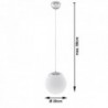 Luminária Suspensa UGO Branco/Cromado IP20 Cabo Ajustável 1x E27 Sem Lâmpada - SOL-SL.0263 - 8445152079511