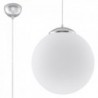 Luminária Suspensa UGO Branco/Cromado IP20 Cabo Ajustável 1x E27 Sem Lâmpada - SOL-SL.0265 - 8445152079535