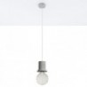 Luminária Suspensa BONO Cinzento IP20 Cabo Ajustável 1x E27 Sem Lâmpada - SOL-SL.0283 - 8445152078071