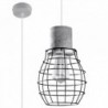 Luminária Suspensa LUGO Preto/Gris IP20 Cabo Ajustável 1x E27 Sem Lâmpada - SOL-SL.0285 - 8445152078873