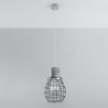 Luminária Suspensa LUGO Preto/Gris IP20 Cabo Ajustável 1x E27 Sem Lâmpada - SOL-SL.0285 - 8445152078873