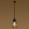 Luminária Suspensa LUGO Preto/Gris IP20 Cabo Ajustável 1x E27 Sem Lâmpada - SOL-SL.0285 - 8445152078873