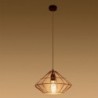 Luminária Suspensa UMBERTO Cobre IP20 Cabo Ajustável 1x E27 Sem Lâmpada - SOL-SL.0292 - 8445152079573