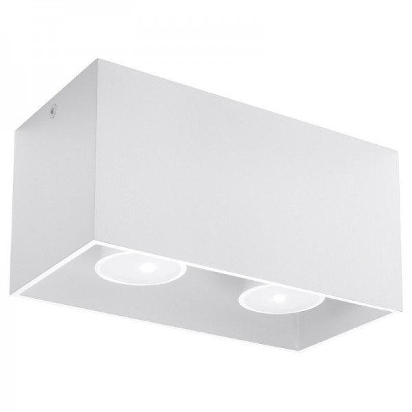 Luminária de Teto QUAD Branco IP20 2x GU10 Sem Lâmpada - SOL-SL.0380 - 8445152081200