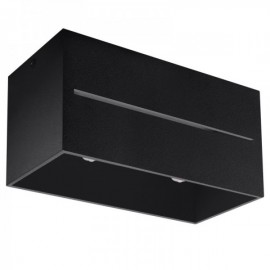 Luminária de Teto LOBO Preto IP20 2x GU10 Sem Lâmpada - SOL-SL.0384 - 8445152080418