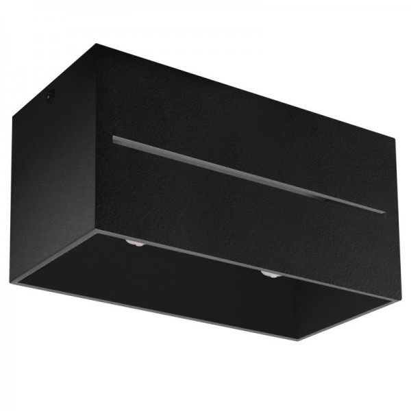 Luminária de Teto LOBO Preto IP20 2x GU10 Sem Lâmpada - SOL-SL.0384 - 8445152080418