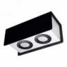 Luminária de Teto STEREO Preto/Branco IP20 2x GU10 Sem Lâmpada - SOL-SL.0410 - 8445152081583