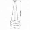 Luminária Suspensa MOBIUS Branco IP20 Cabo Ajustável 1x E27 Sem Lâmpada - SOL-SL.0413 - 8445152079092