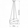 Luminária Suspensa MOBIUS Cinzento IP20 Cabo Ajustável 1x E27 Sem Lâmpada - SOL-SL.0414 - 8445152079108