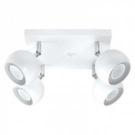 Luminária de Teto OCULARE Branco IP20 Abajur Orientável 4x GU10 Sem Lâmpada - SOL-SL.0440 - 8445152080722