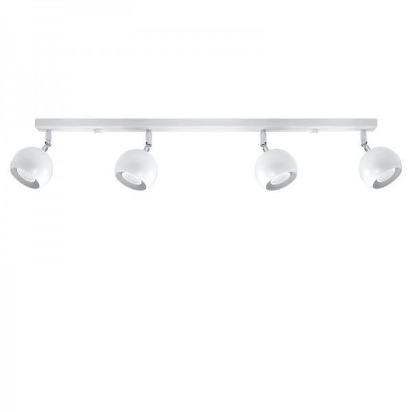 Luminária de Teto OCULARE Branco IP20 Abajur Orientável 4x GU10 Sem Lâmpada - SOL-SL.0441 - 8445152080739