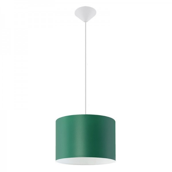 Luminária Suspensa Verde MultiColoured IP20 Cabo Ajustável 1x E27 Sem Lâmpada - SOL-SL.0549 - 8445152078699