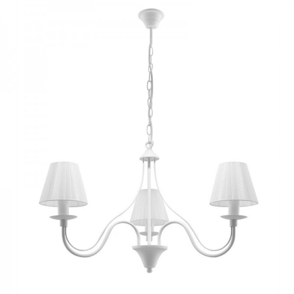 Luminária Suspensa MINERWA ABAZUR Branco IP20 3x E14 Sem Lâmpada - SOL-SL.0558 - 8445152078972