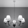 Luminária Suspensa MINERWA ABAZUR Branco IP20 5x E14 Sem Lâmpada - SOL-SL.0559 - 8445152078989