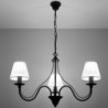 Luminária Suspensa MINERWA ABAZUR Preto IP20 3x E14 Sem Lâmpada - SOL-SL.0562 - 8445152079009