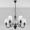 Luminária Suspensa MINERWA ABAZUR Preto IP20 5x E14 Sem Lâmpada - SOL-SL.0563 - 8445152079016