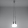 Luminária Suspensa DIEGO Branco IP20 Cabo Ajustável 3x E27 Sem Lâmpada - SOL-SL.0570 - 8445152078309