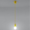 Luminária Suspensa DIEGO Amarelo IP20 Cabo Ajustável 1x E27 Sem Lâmpada - SOL-SL.0578 - 8445152078262