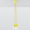 Luminária Suspensa DIEGO Amarelo IP20 Cabo Ajustável 3x E27 Sem Lâmpada - SOL-SL.0579 - 8445152078279