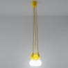 Luminária Suspensa DIEGO Amarelo IP20 Cabo Ajustável 3x E27 Sem Lâmpada - SOL-SL.0579 - 8445152078279